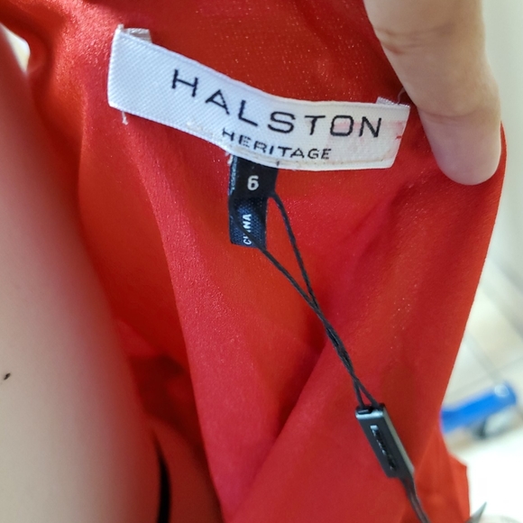 New Halston Heritage One Shoulder Dress - Picture 7 of 7